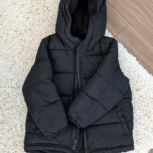 Toddler Boy Puffer Winter Coat Black 4T